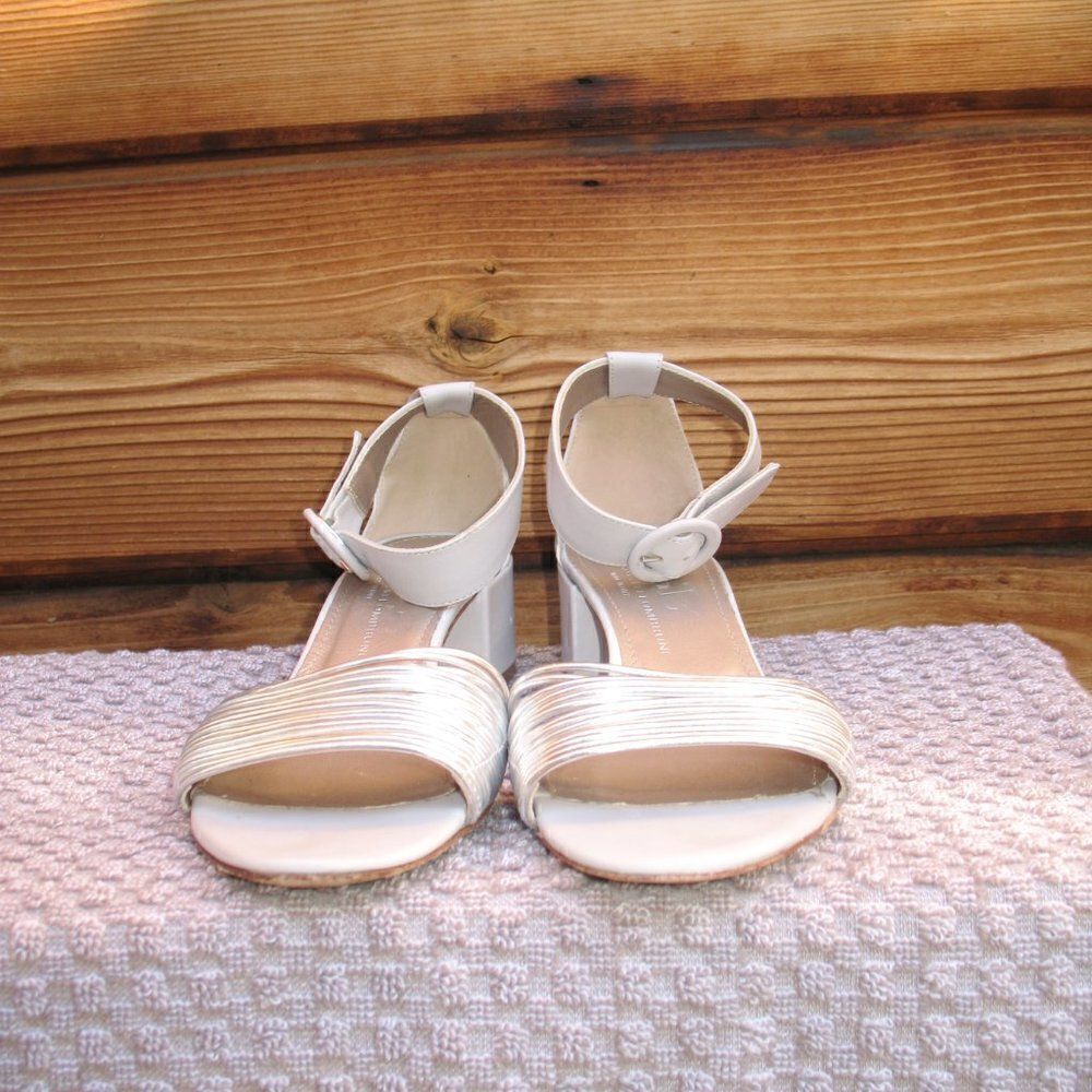 AGL Silver Block Heel Sandals - Picture 6 of 9
